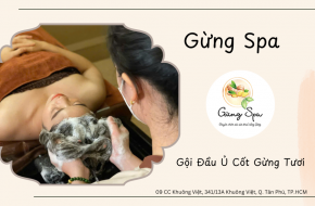 GỘI ĐẦU Ủ CỐT GỪNG TƯƠI TẠI GỪNG SPA KHUÔNG VIỆT
