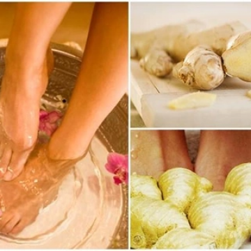 Xông chân cốt gừng tươi, trừ phong thấp, giảm đau nhức