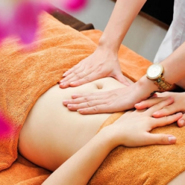 Massage bài độc phụ khoa, làm mềm bụng